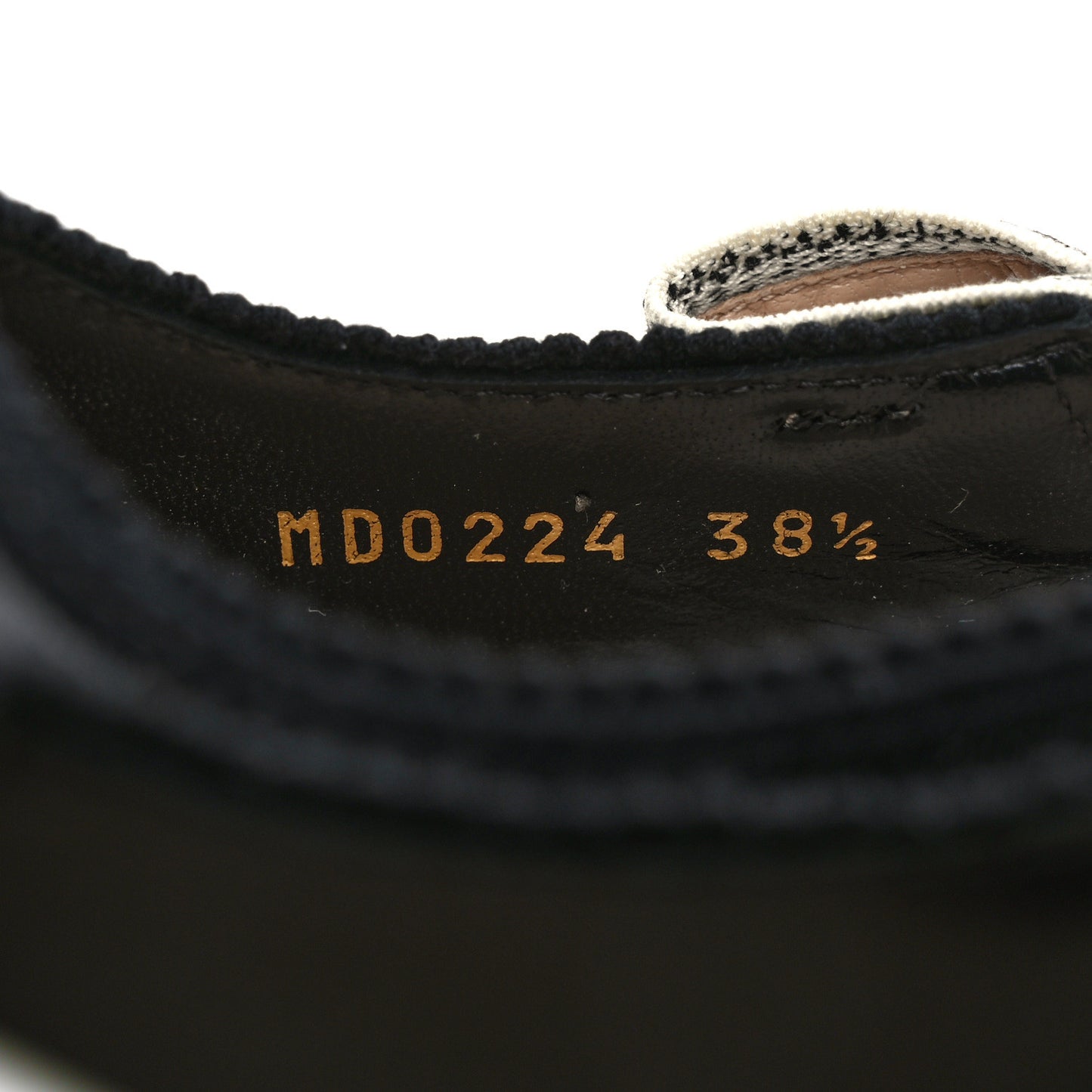 Calfskin Ribbon J'Adior Slingback 65mm Pumps 38.5 Black
