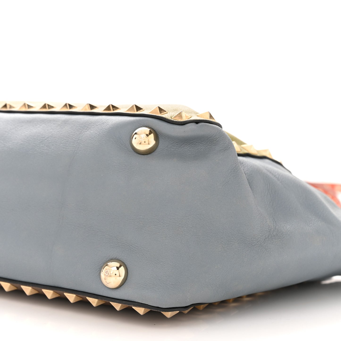 Vitello Colorblock Small Rockstud Tote Multicolor