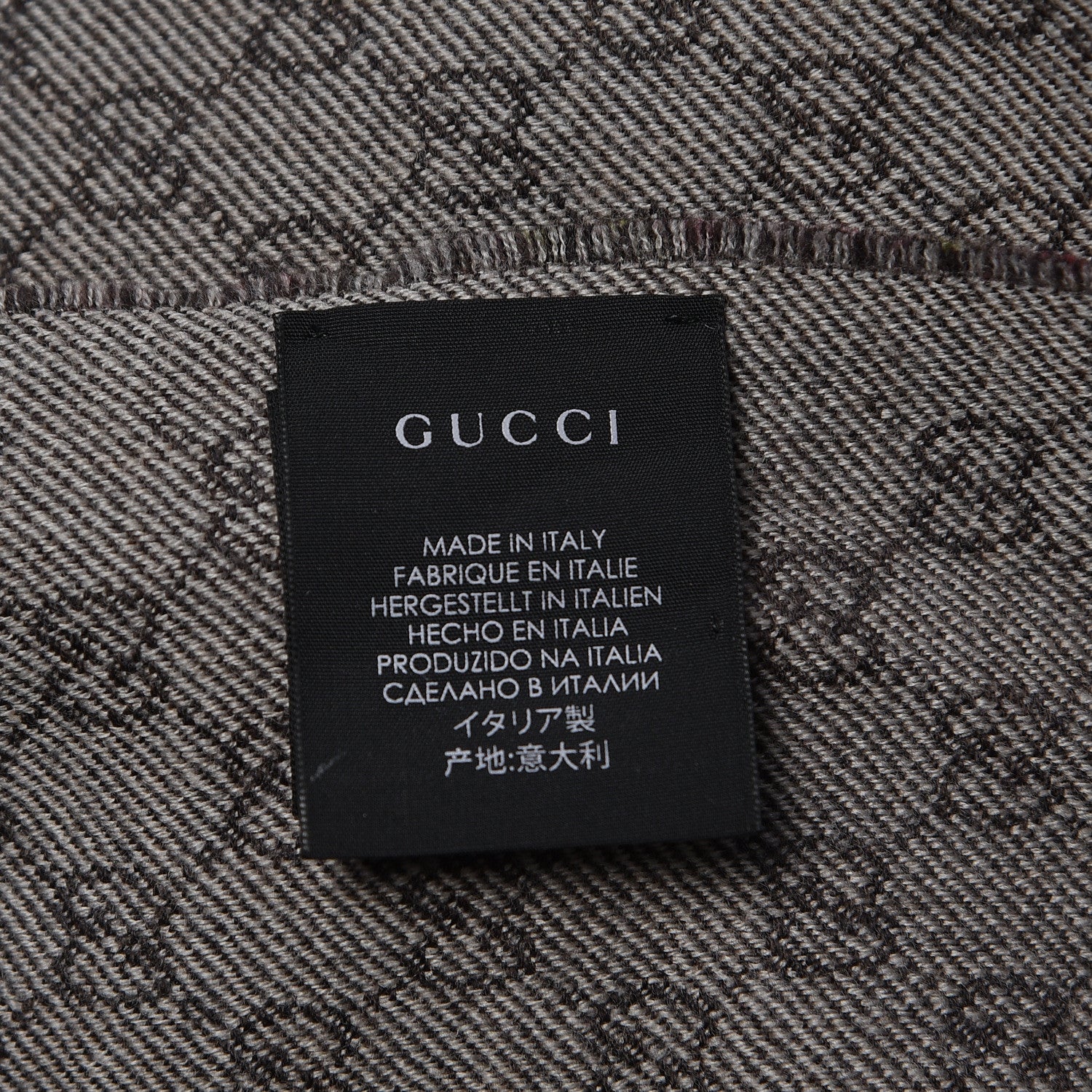 Gucci Wool GG Monogram Miniorophin Scarf Shell Pink 4 of 5