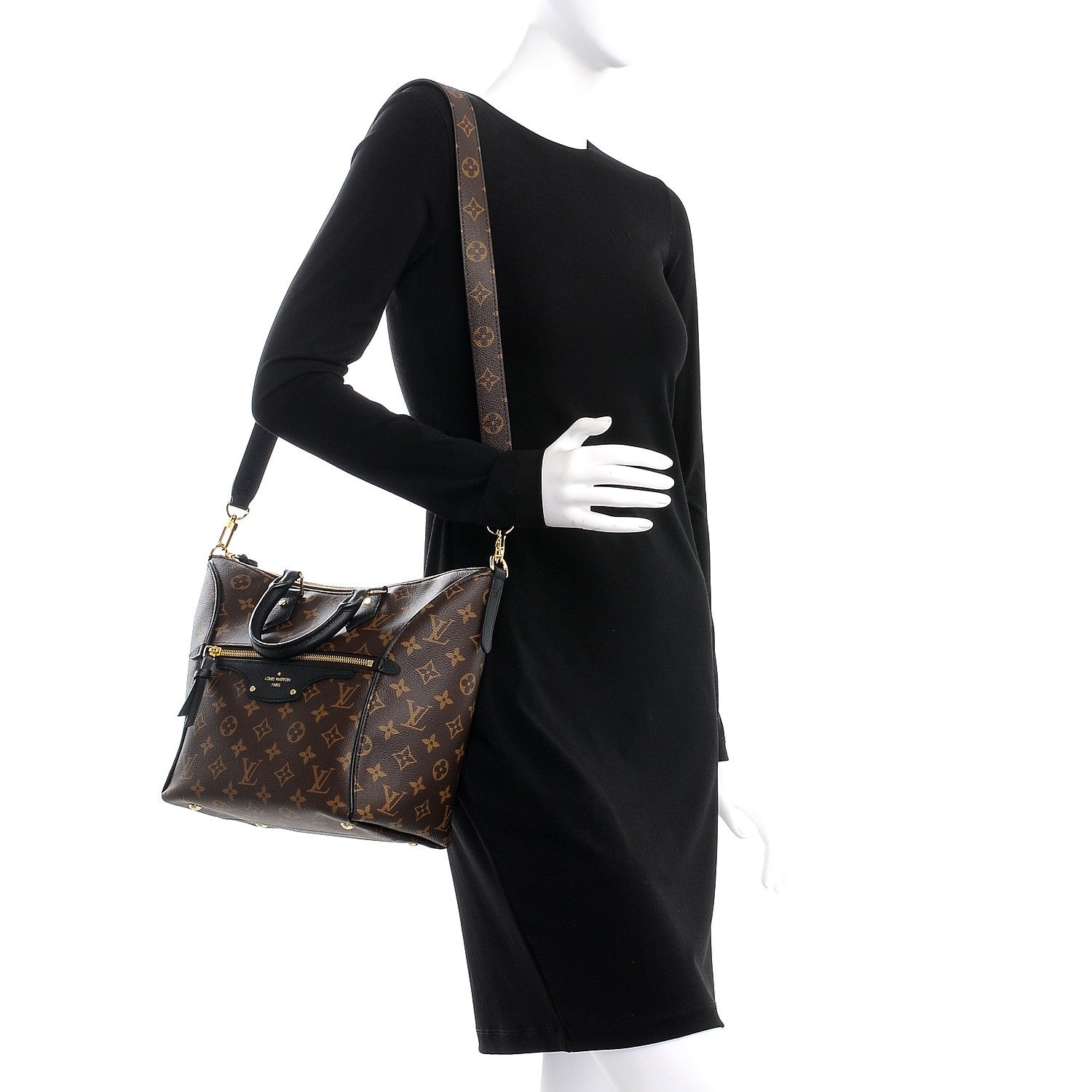 Louis Vuitton Monogram Tournelle PM Black 2 of 9
