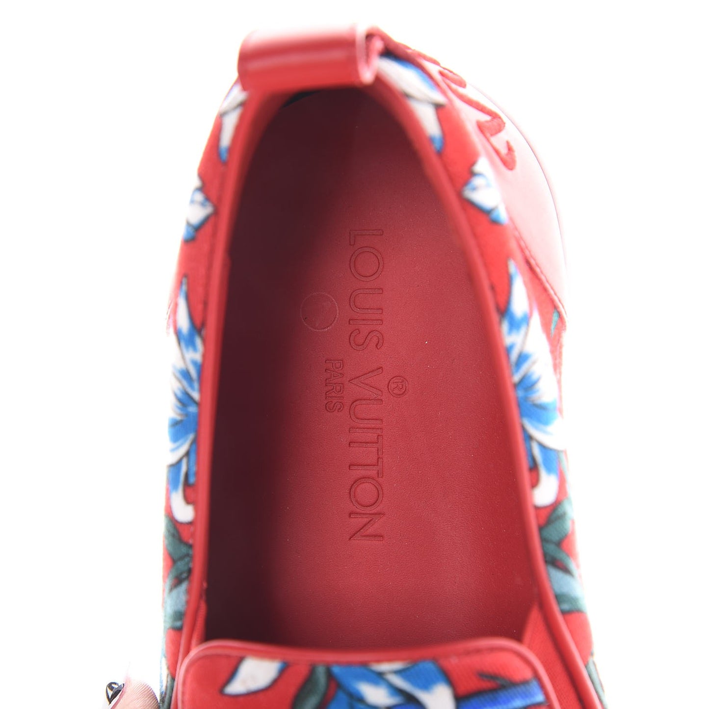 Canvas Printed Match-Up Slip On Sneakers 6.5 Red