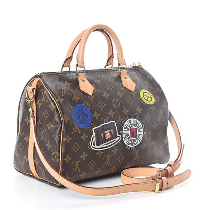 Louis Vuitton Monogram World Tour Speedy Bandouliere 30 3 of 10