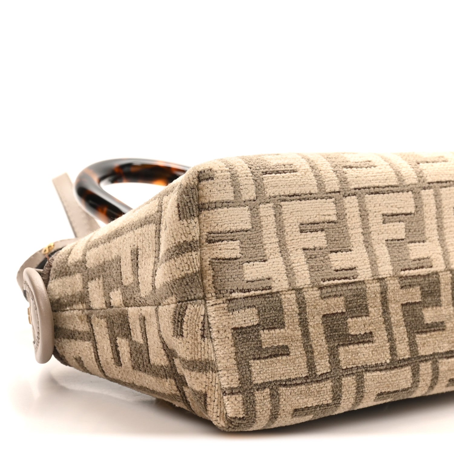 Fendi Chenille Vitello King Plexiglass FF Mini By The Way Top