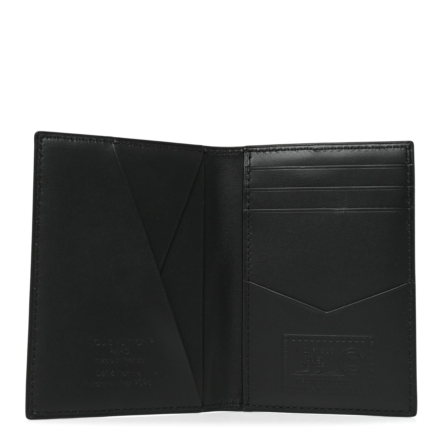 Calfskin Monogram Firefly Pocket Organizer P9 Black