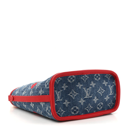 Louis Vuitton LV X TM Monogram Denim Cerises Neverfull Inside Out BB 5 of 13