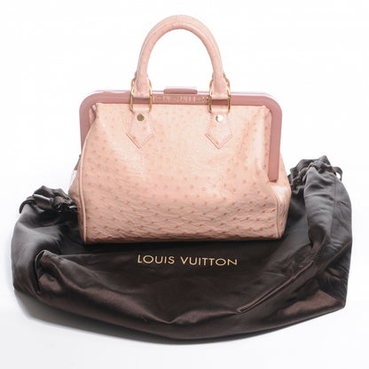 Louis Vuitton Ostrich Frame Speedy Pink 5 of 9