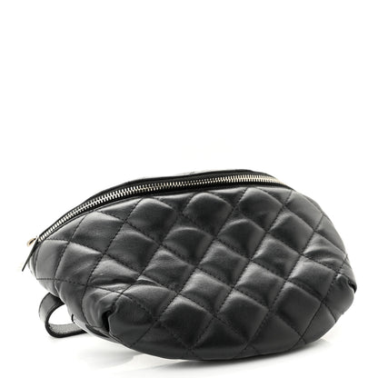 Chanel Calfskin Quilted Waist Belt Bag Black 4 of 13