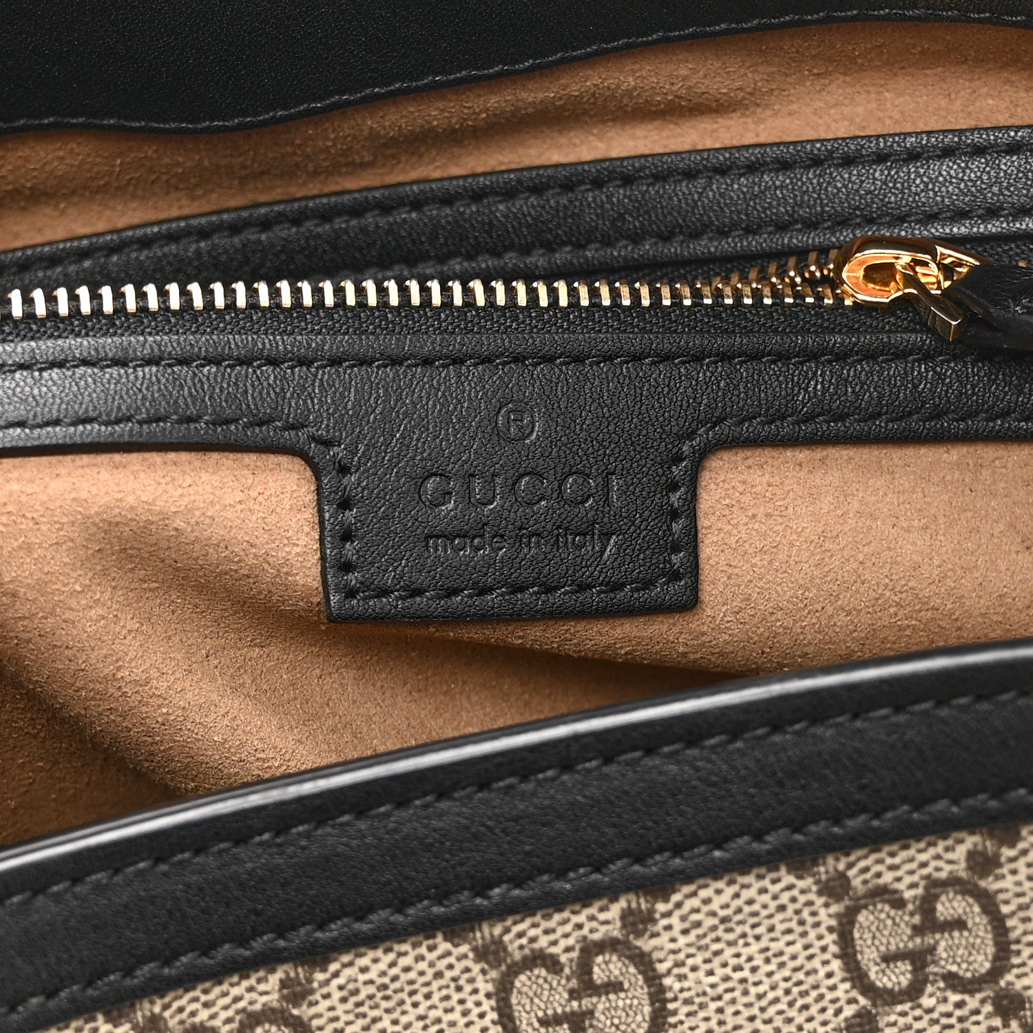 Gucci GG Supreme Monogram Medium Padlock Tote  Black 6 of 11