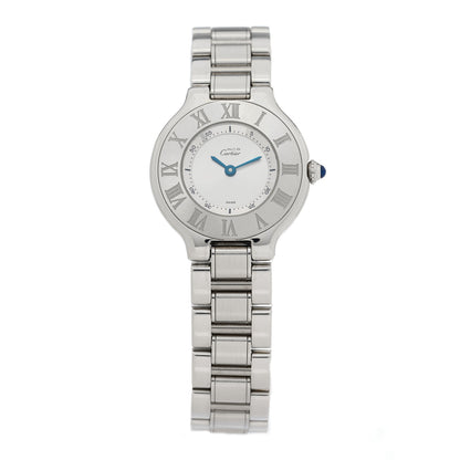 Cartier Stainless Steel 28mm Must De 21 Quartz Watch 1 of 4