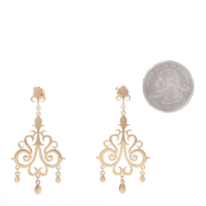 Tiffany 18K Yellow Gold Enchant Chandelier Earrings 2 of 5