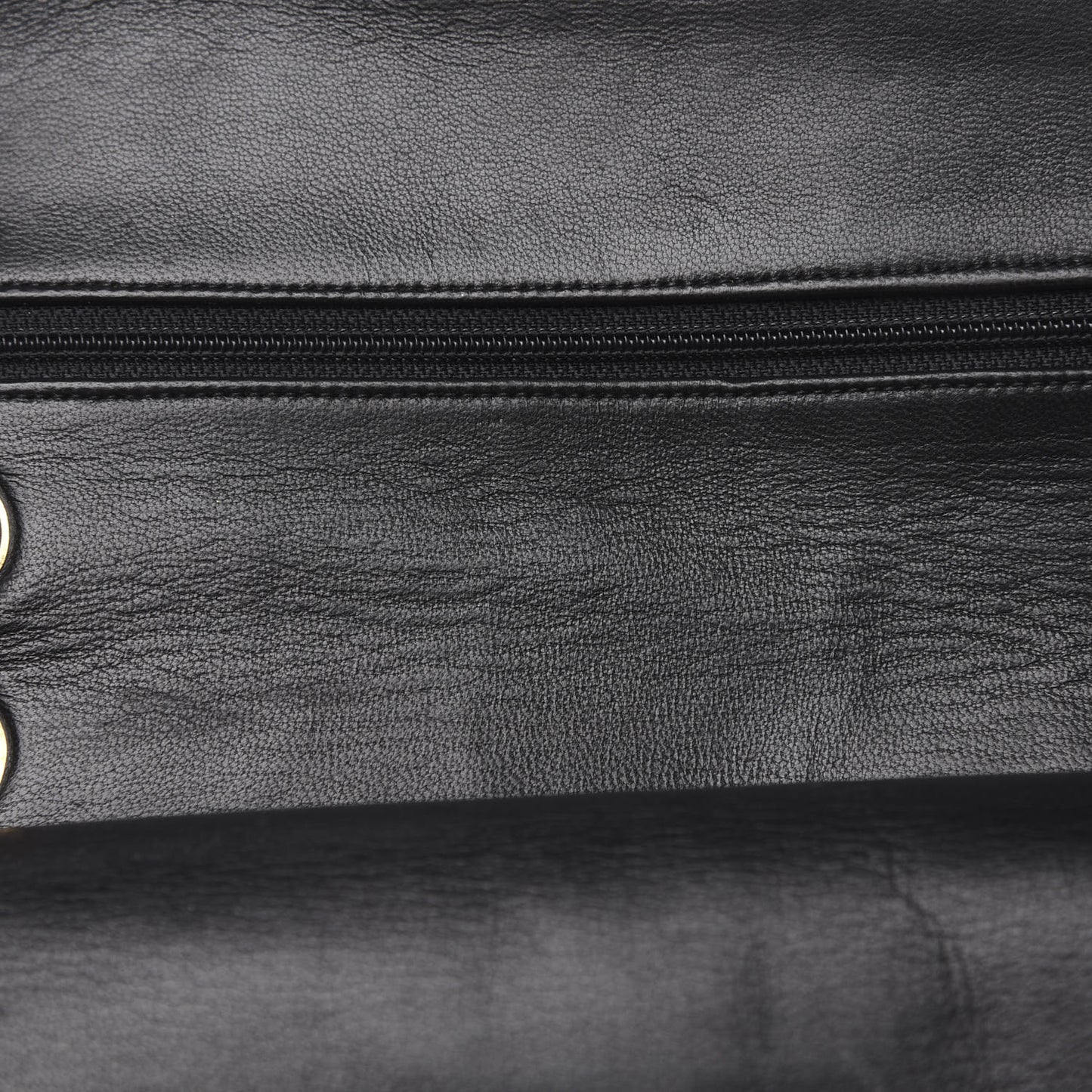 Lambskin Quilted Small Double Flap Black