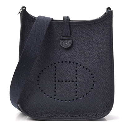Hermes Taurillon Clemence Evelyne TPM Bleu Nuit 1 of 9