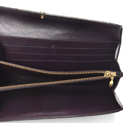 Louis Vuitton Vernis Rayures Sarah Wallet Amarante 5 of 6