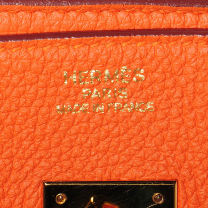 Hermes Togo Birkin 35 Orange 25 of 28