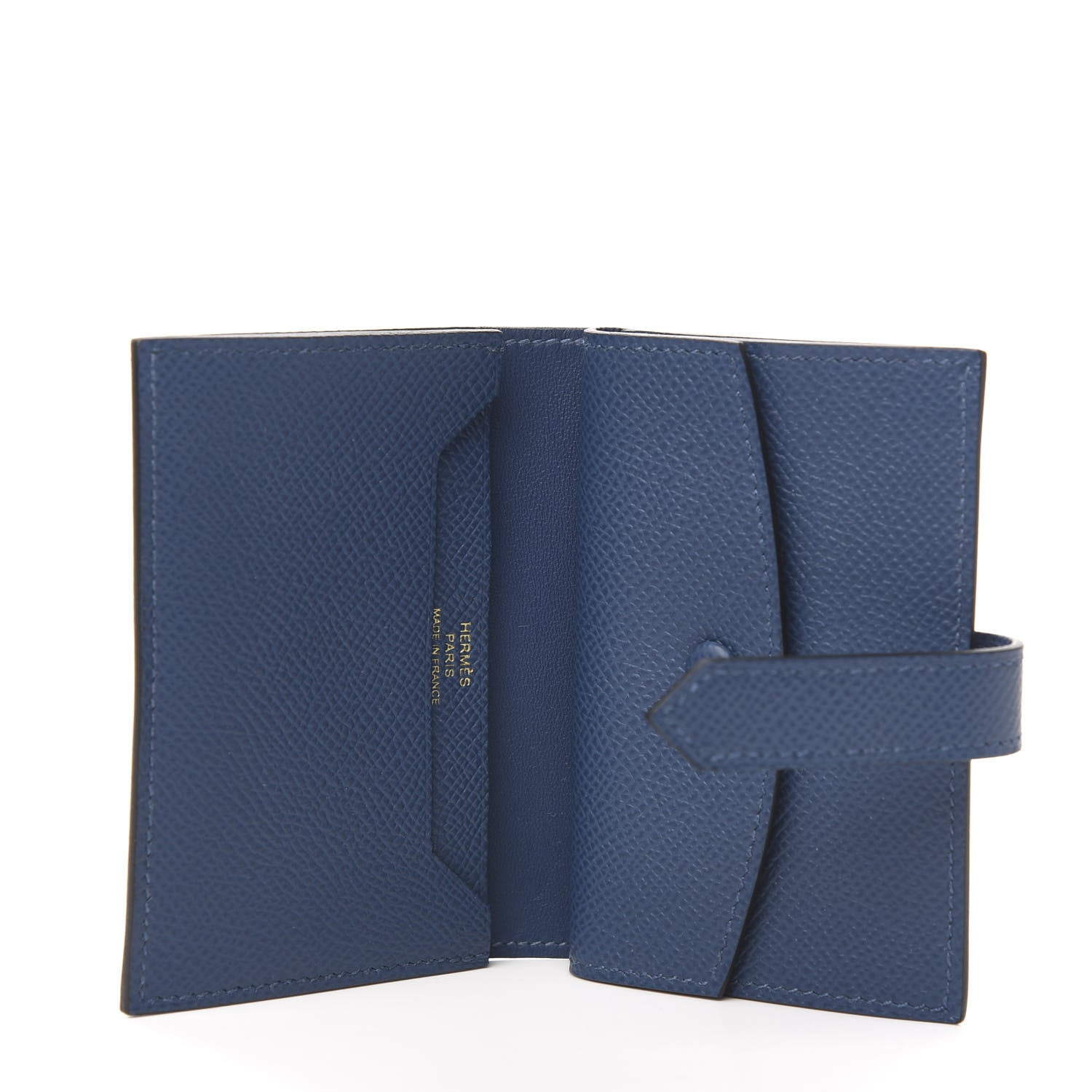 Hermes Epsom Mini Bearn Wallet Deep Bleu 4 of 7