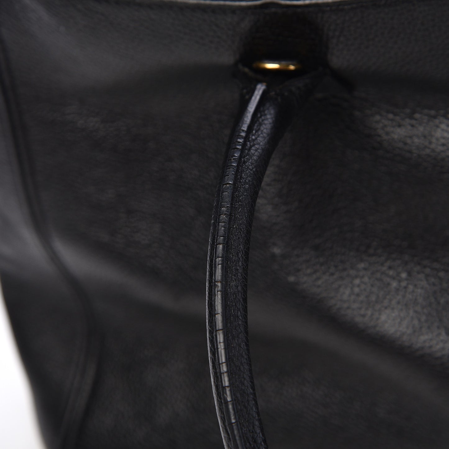 Calfskin Cerf Executive Shopper Tote Black