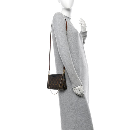 Louis Vuitton Monogram Pallas Clutch Black 2 of 10
