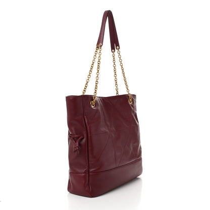 Saint Laurent Lambskin Medium Jamie Shopping Tote Bordeaux 4 of 11