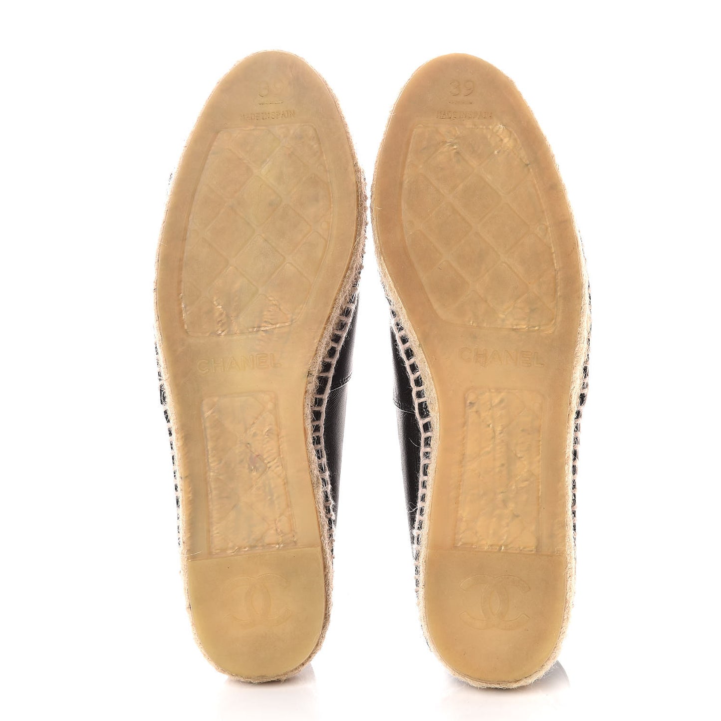 Lambskin CC Espadrilles 39 Black