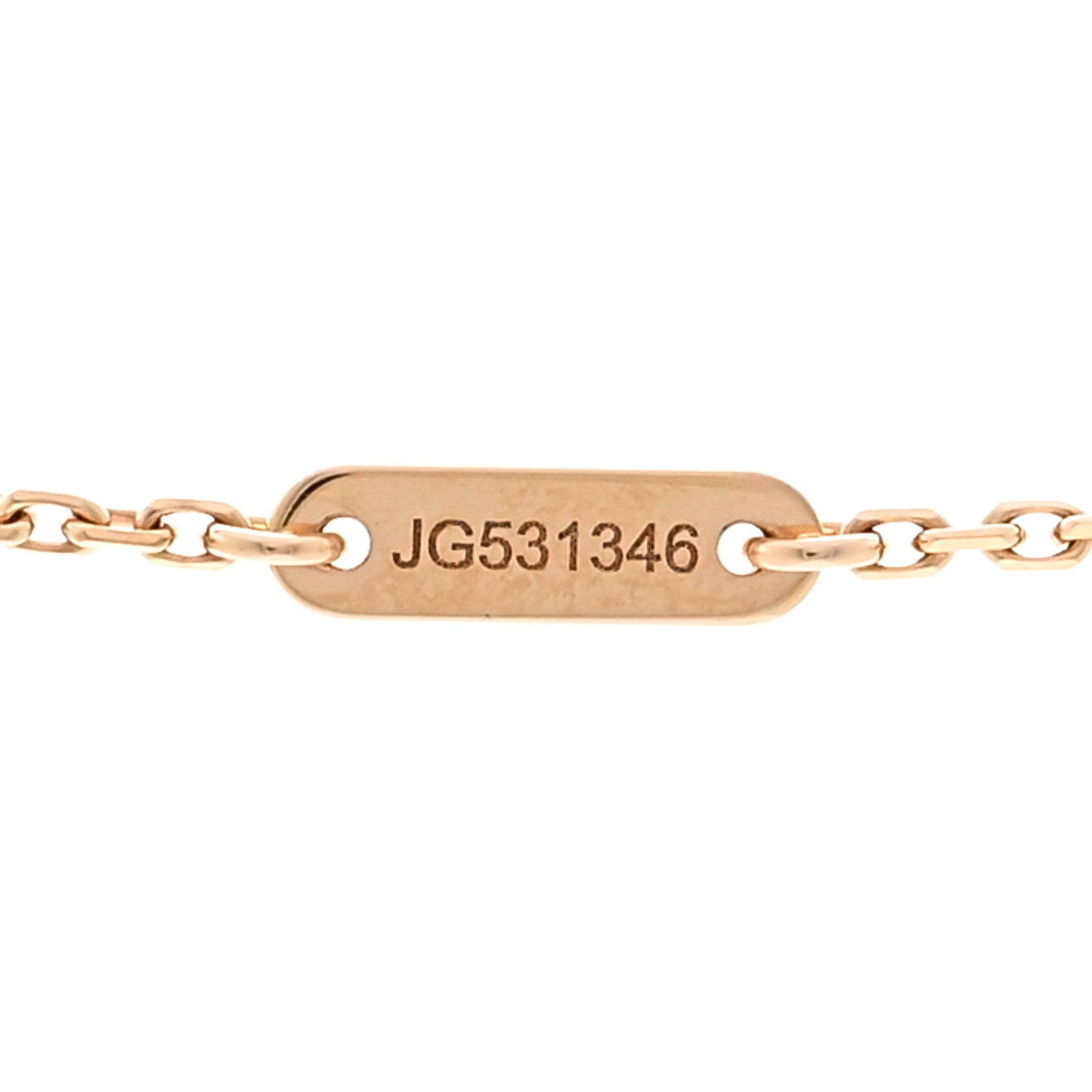 18K Rose Gold Carnelian Sweet Alhambra Pendant Necklace