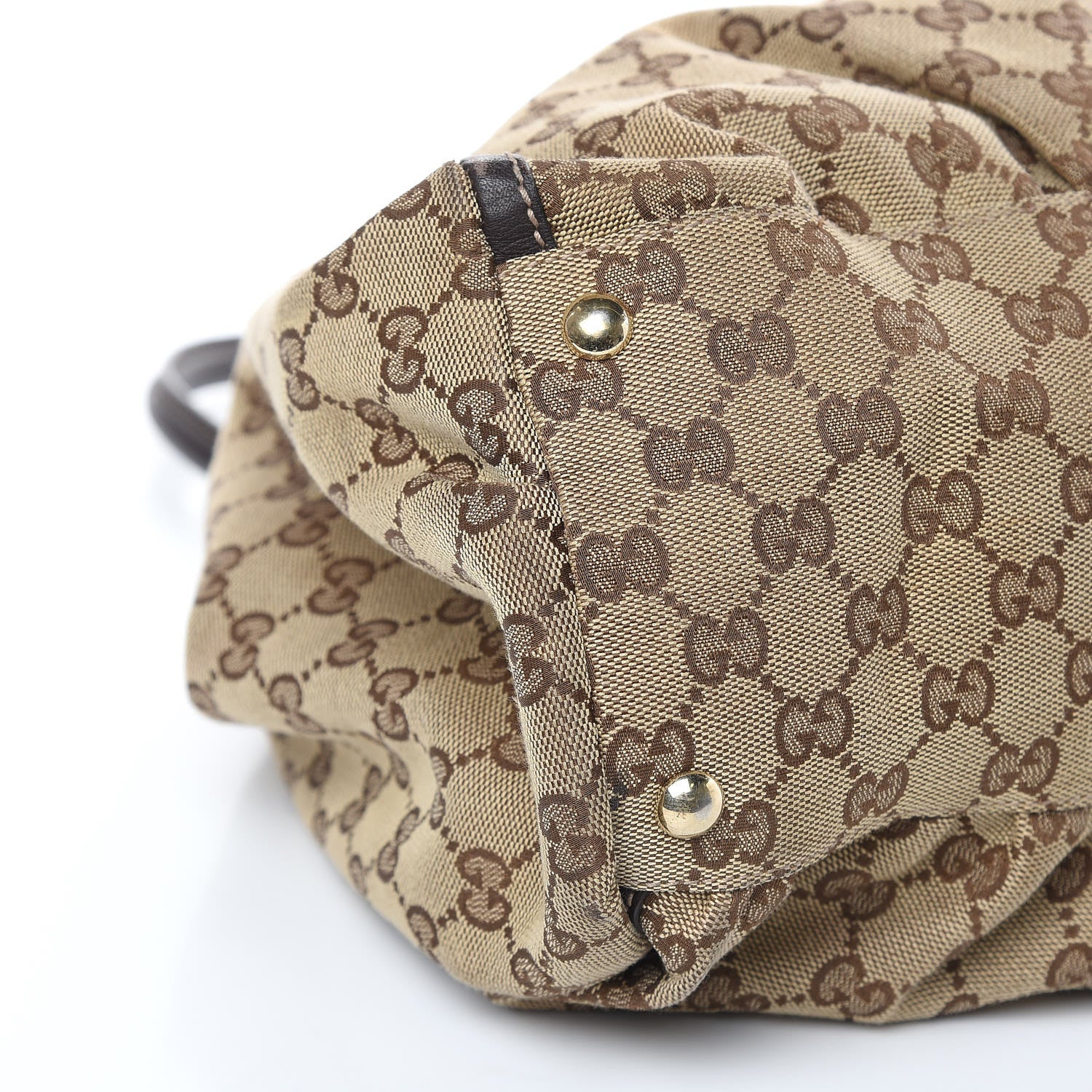 Gucci Monogram Large D Gold Hobo Dark Brown 8 of 16