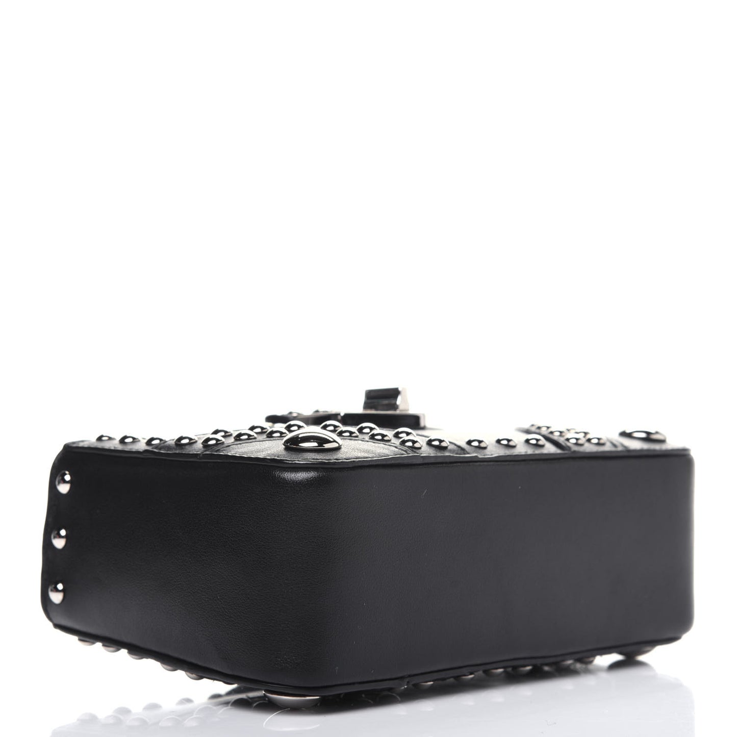 Soft Calf Studded Clutch Black