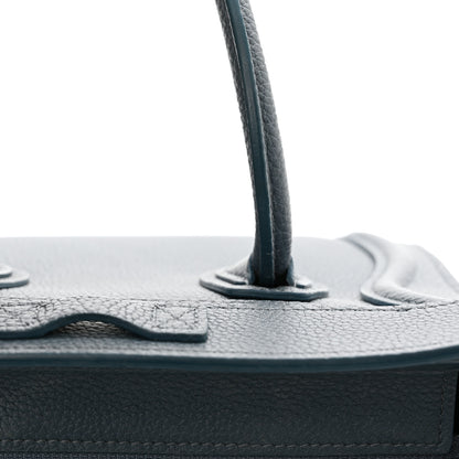 Celine Baby Drummed Calfskin Nano Luggage Petrol 12 of 15