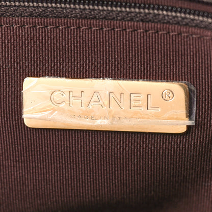 Chanel Lambskin Quilted Chanel 19 East West Shopping Bag Burgundy 6 of 9