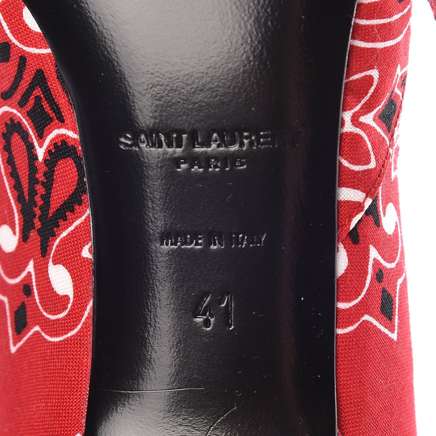 Bandana Charlotte Kitten Heel Pumps 41 Red