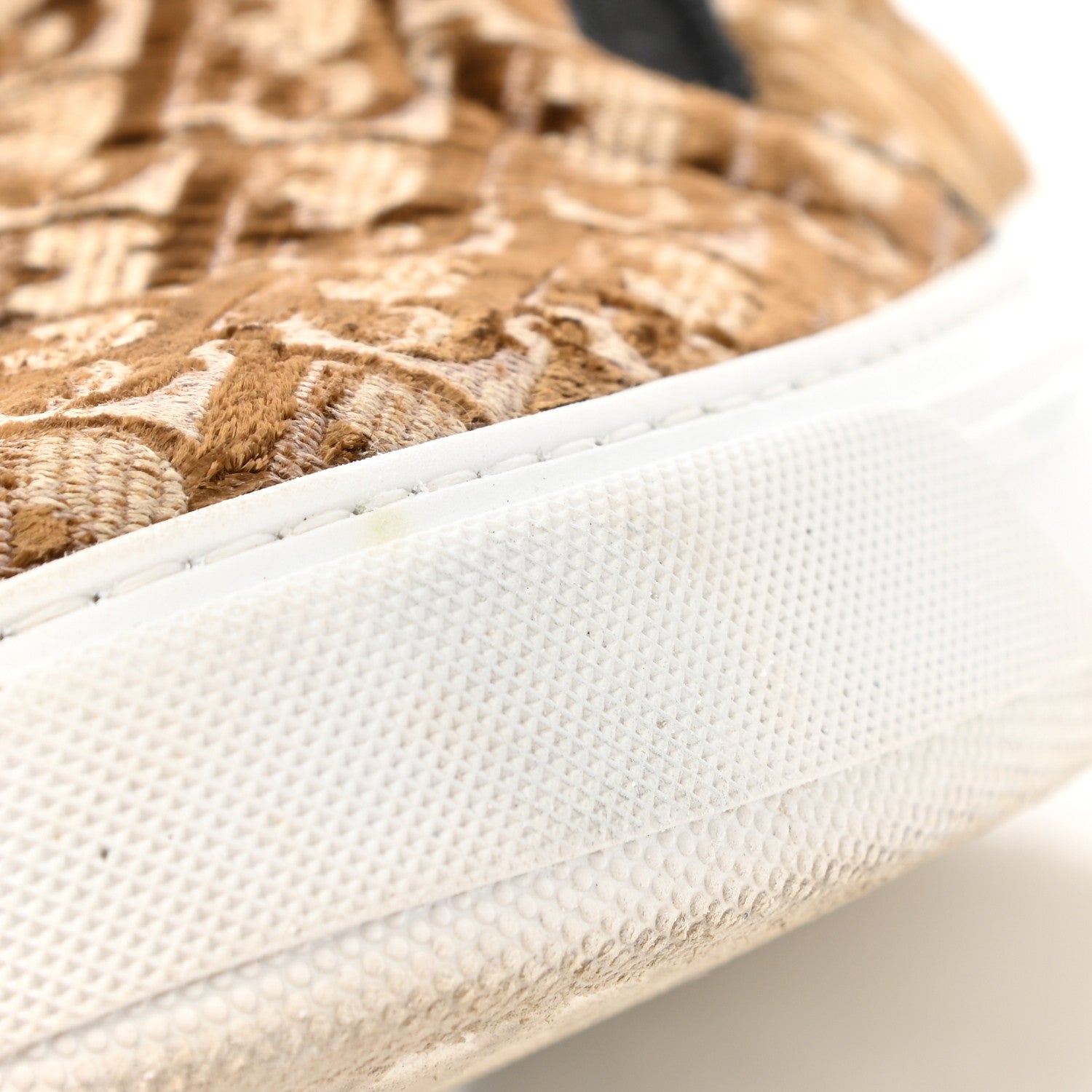 Christian Dior Velvet Oblique Womens Solar Slip On Sneakers 39 Bronze 9 of 9