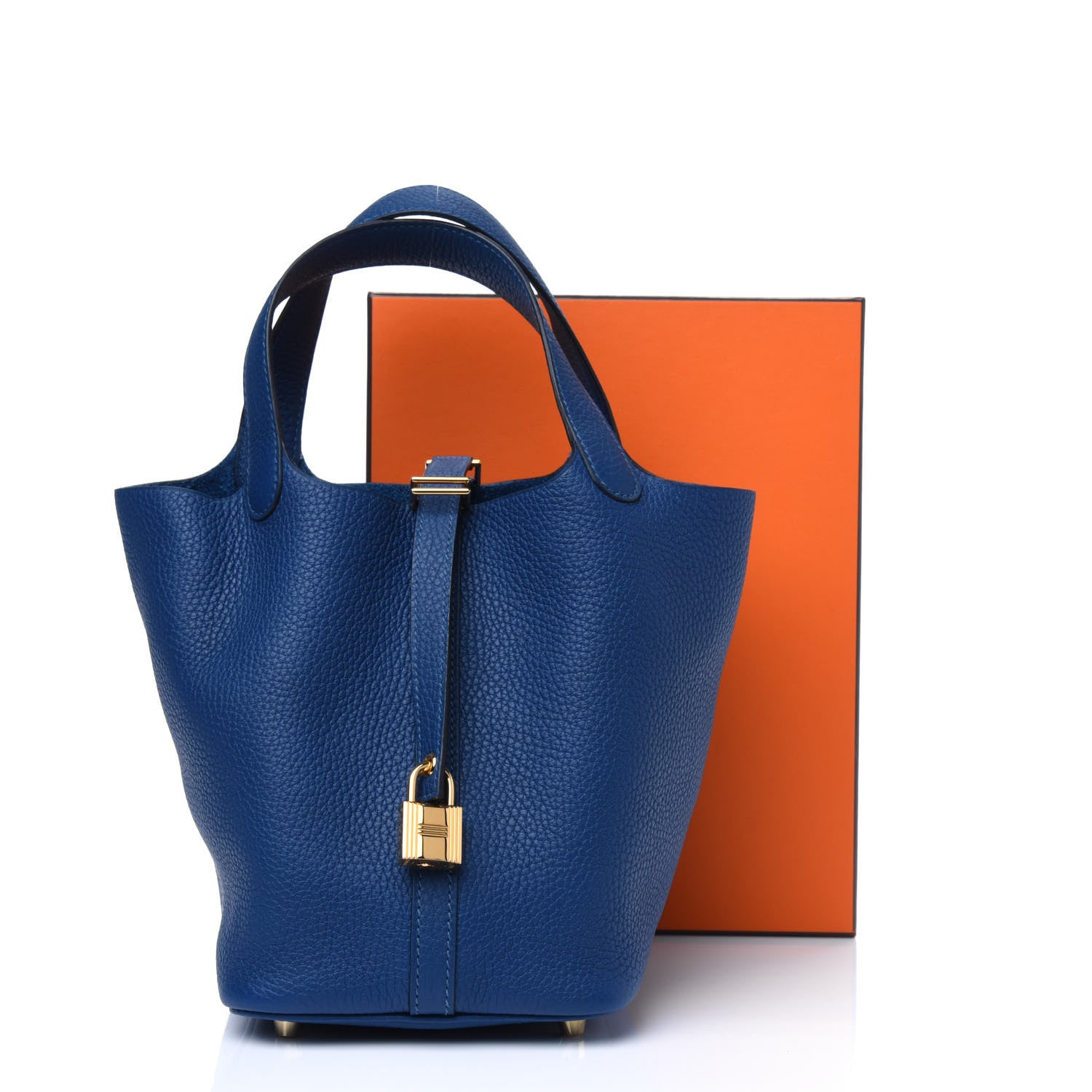Hermes Taurillon Clemence Picotin Lock 18 PM Deep Bleu 13 of 13
