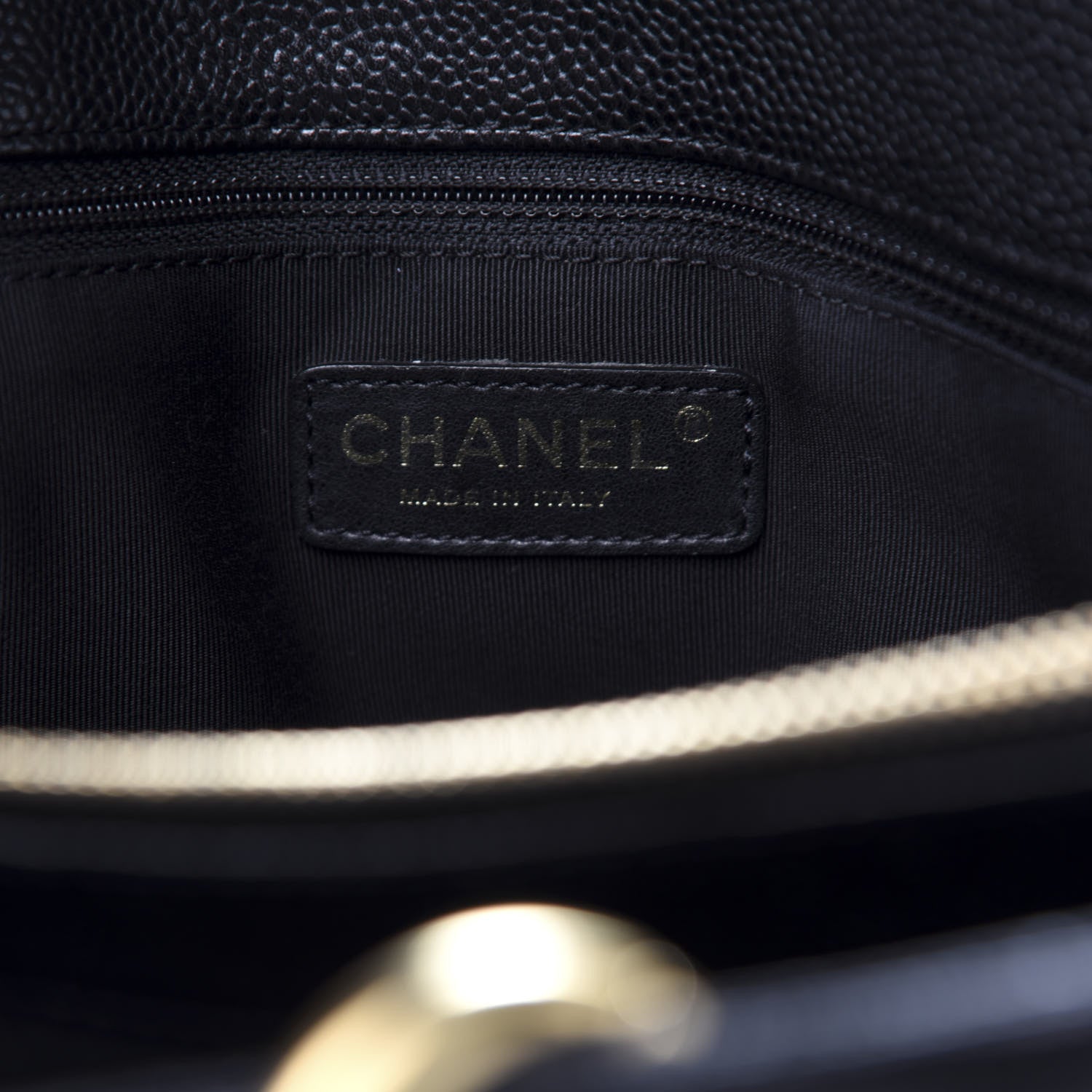Chanel Caviar Quilted Grand Shopping Tote GST Black 7 of 9