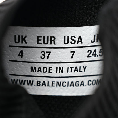 Balenciaga Technical 3D Recycled Knit Womens Speed 2.0 Sneakers 37 Monocolor Black 8 of 9