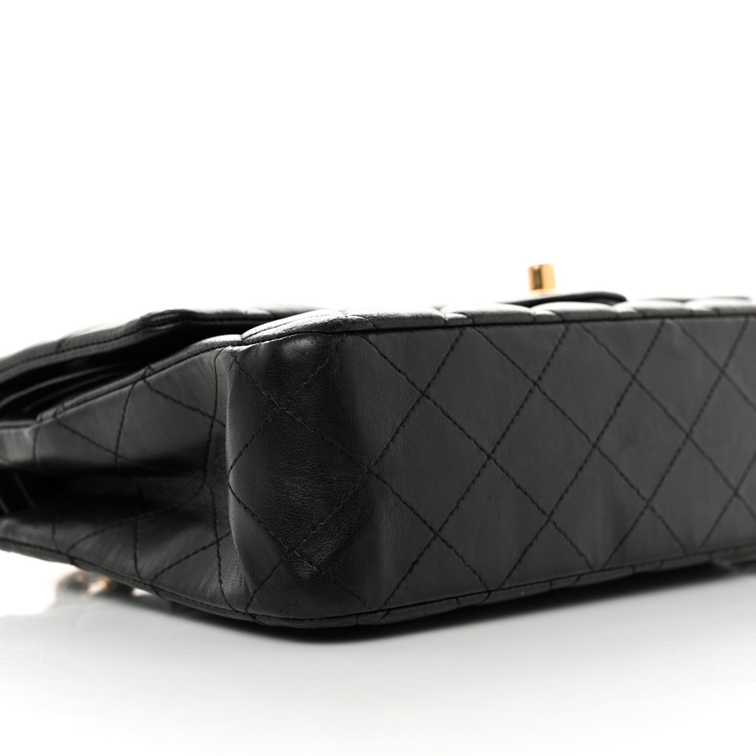 Chanel Lambskin Quilted Medium Double Flap Black 9 of 13