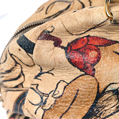 Prada X JAMES JEAN Cervo Lux Fairy Print Top Handle Satchel Prugna 19 of 27