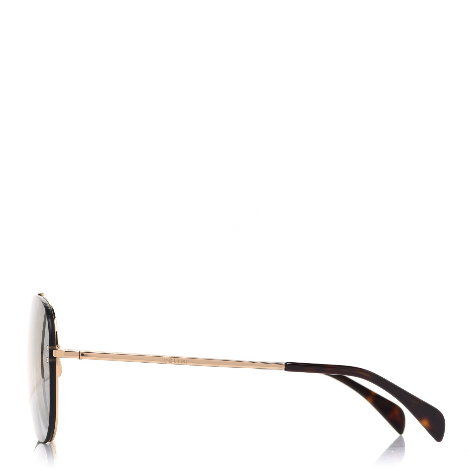 Celine Mirror Aviator Sunglasses CL41391/S Gold 3 of 6