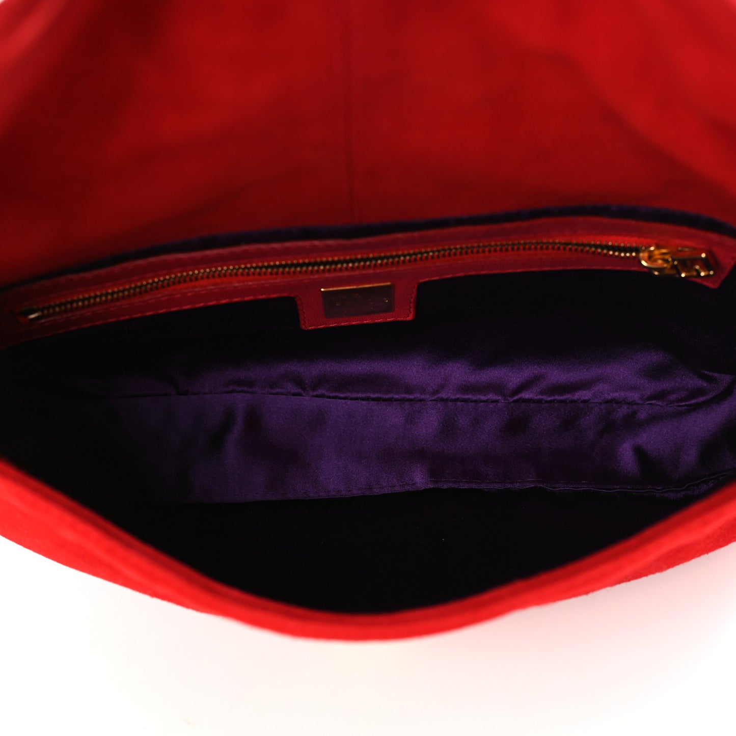 Suede Baguette Red