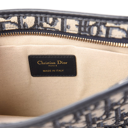 Christian Dior Oblique Diorquake Clutch Blue 8 of 10