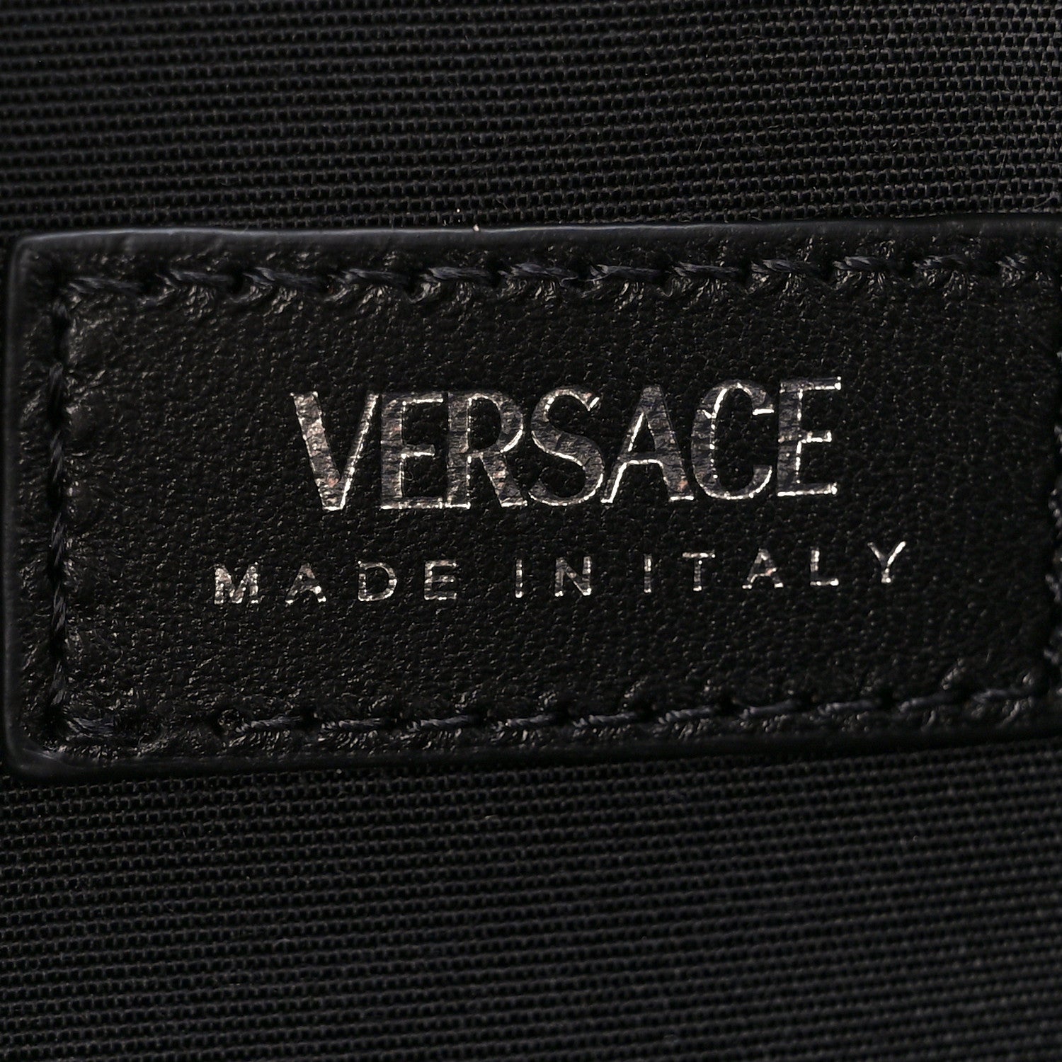 Versace Velvet Quilted Medusa Wallet On Chain Black 7 of 10