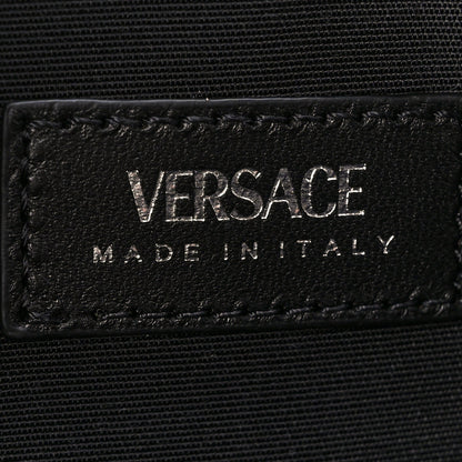 Versace Velvet Quilted Medusa Wallet On Chain Black 7 of 10