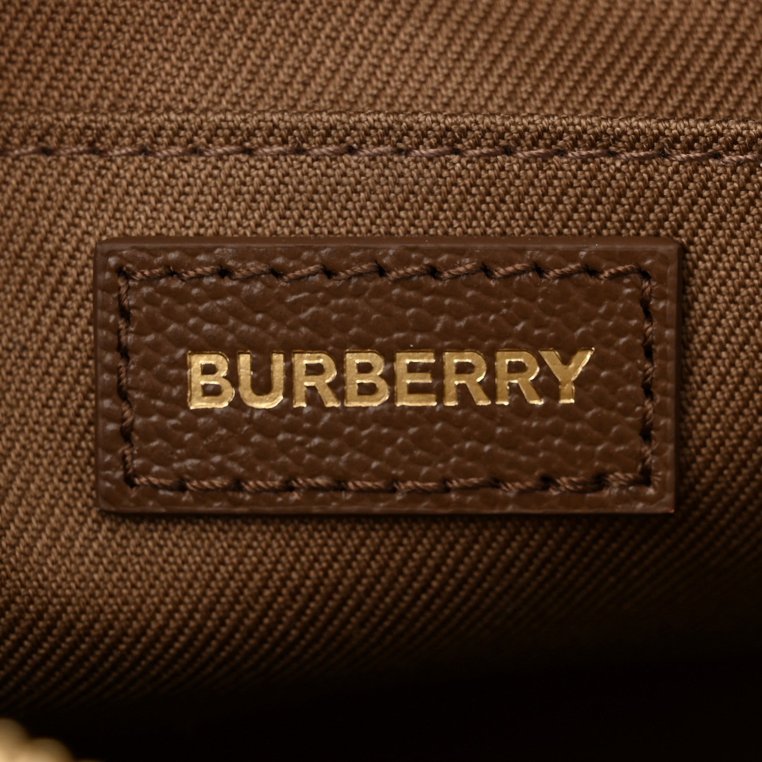 Burberry Calfskin House Check Small Camera Bag Earth 1649141