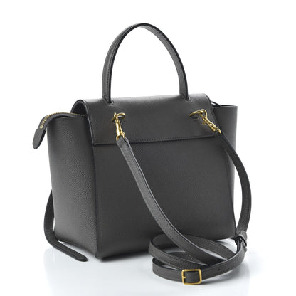 Celine Grained Calfskin Nano Belt Bag Grey 3 of 9