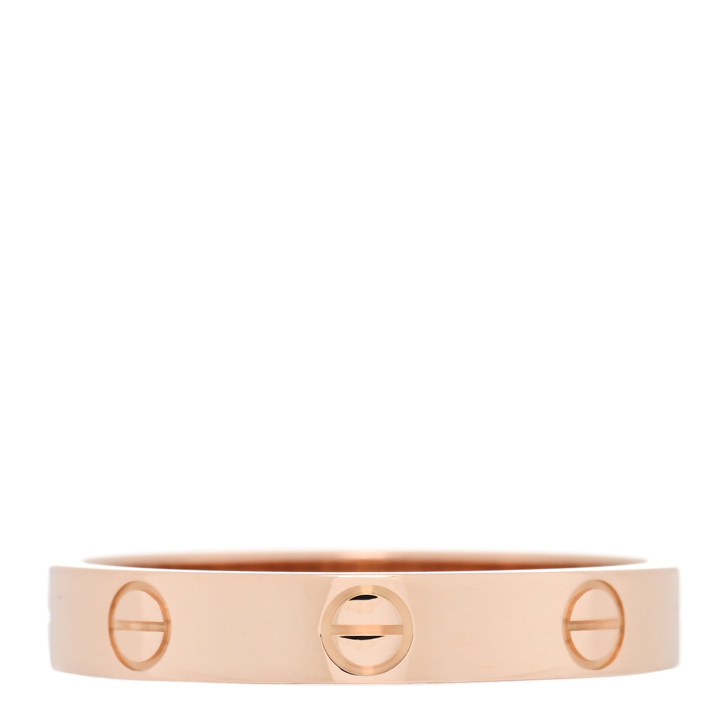 18K Pink Gold 3.5mm LOVE Wedding Band Ring 58 8.5