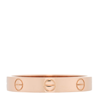 Cartier 18K Pink Gold 3.5mm LOVE Wedding Band Ring 58 8.5 3 of 4