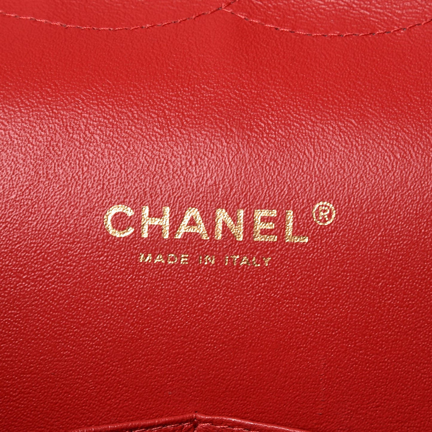 Lambskin Quilted Maxi Double Flap Red