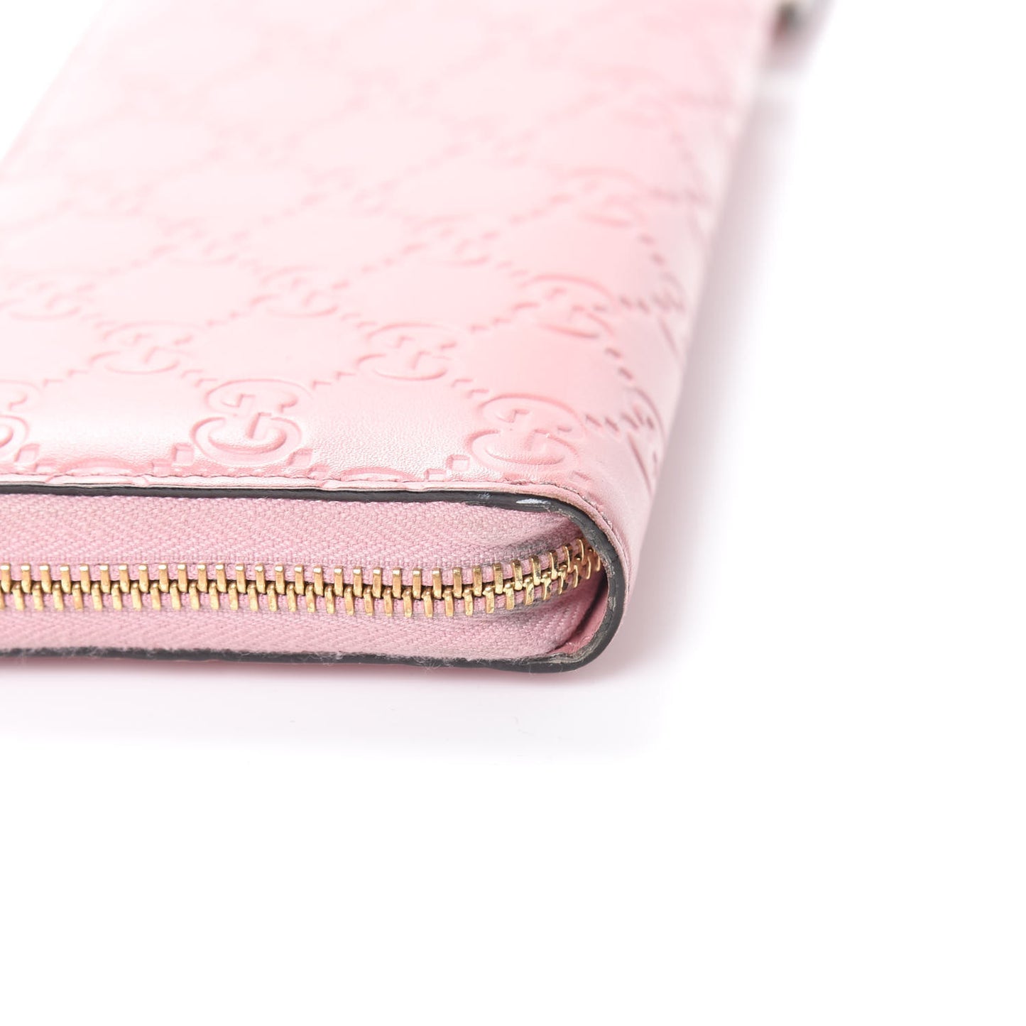 Guccissima Zip Around Wallet Pink