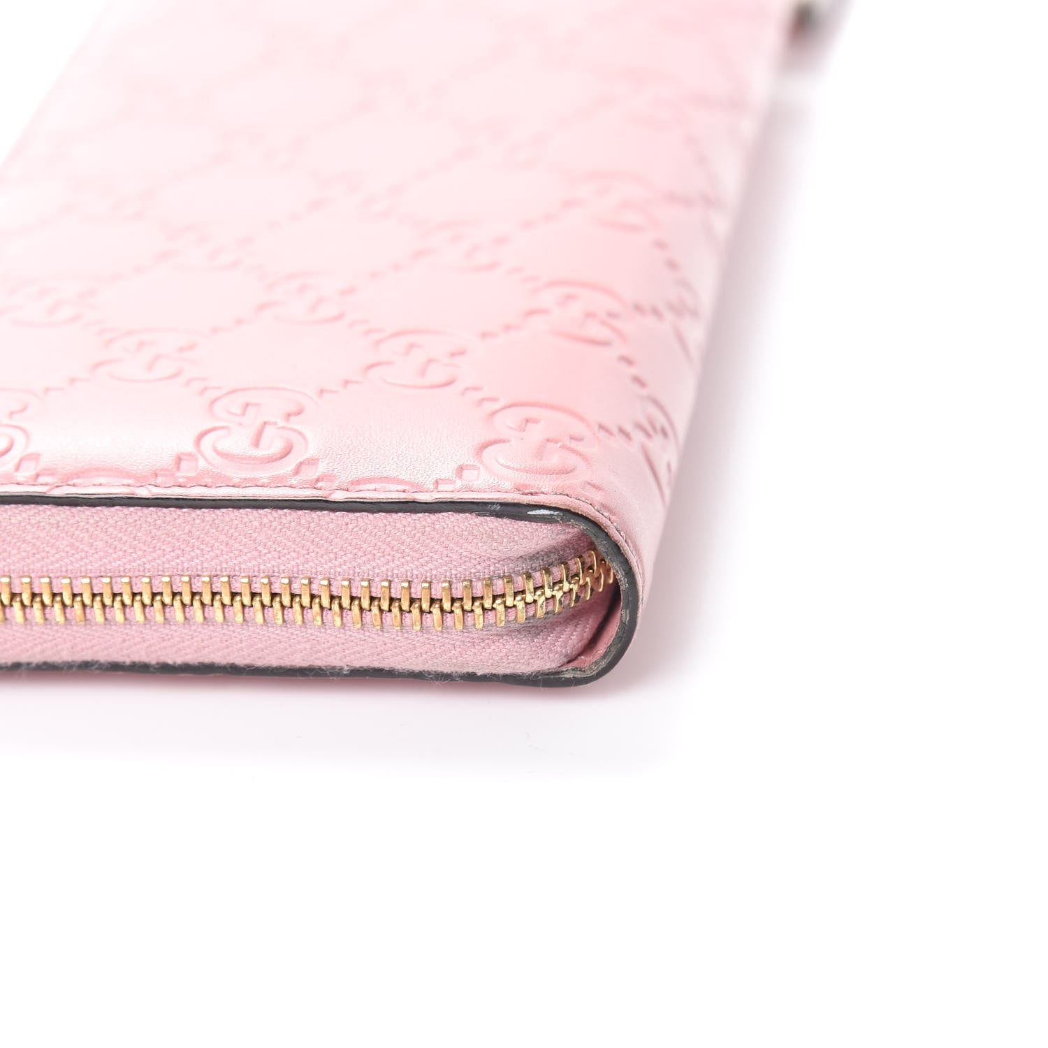 Gucci Guccissima Zip Around Wallet Pink 9 of 12