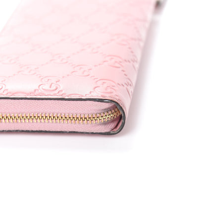 Gucci Guccissima Zip Around Wallet Pink 9 of 12