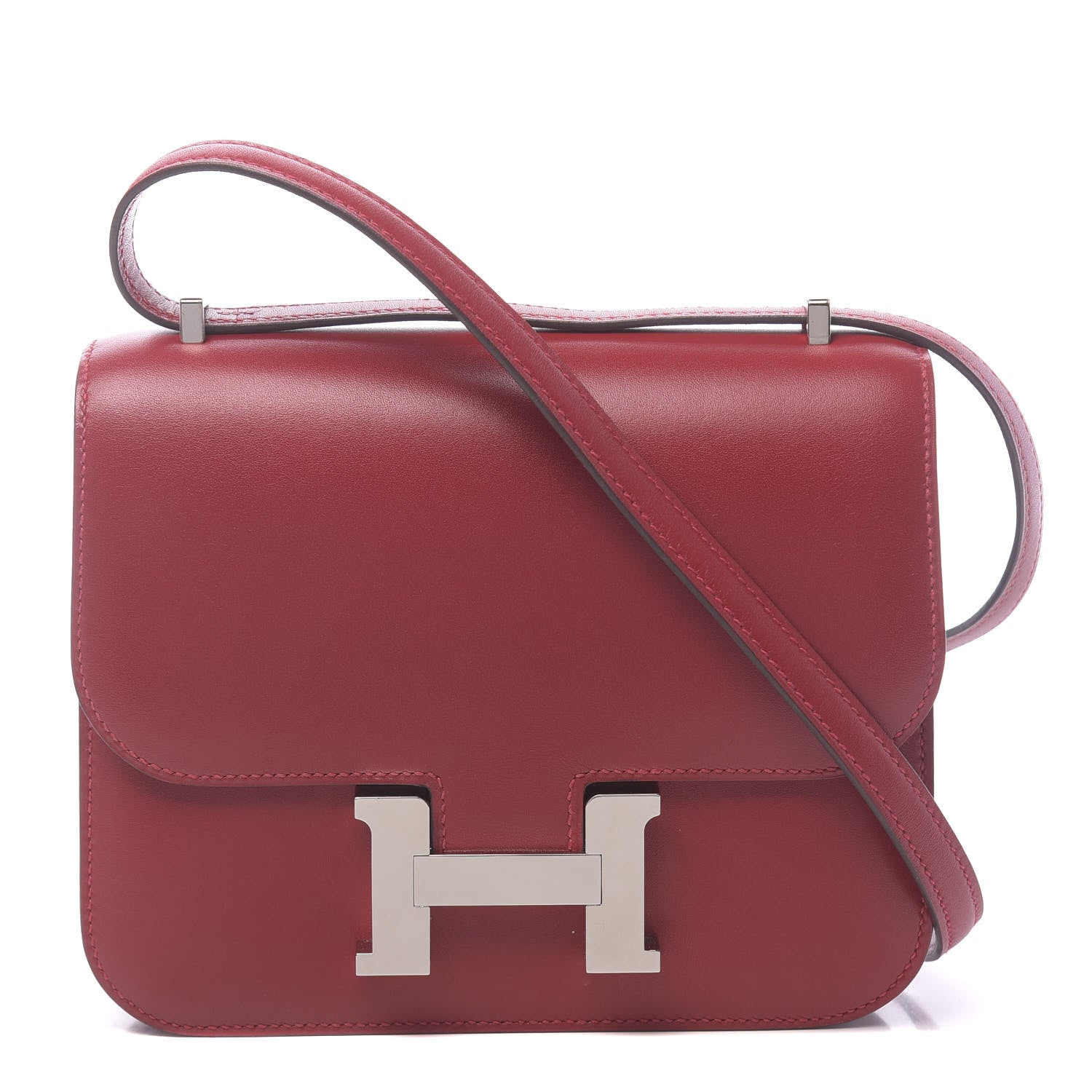 Hermes Tadelakt Constance 18 Rouge Vif 1 of 11