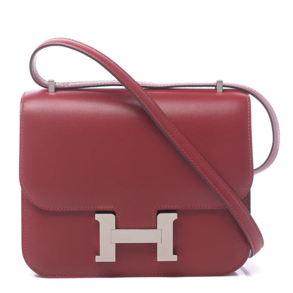 Hermes Tadelakt Constance 18 Rouge Vif 1 of 11